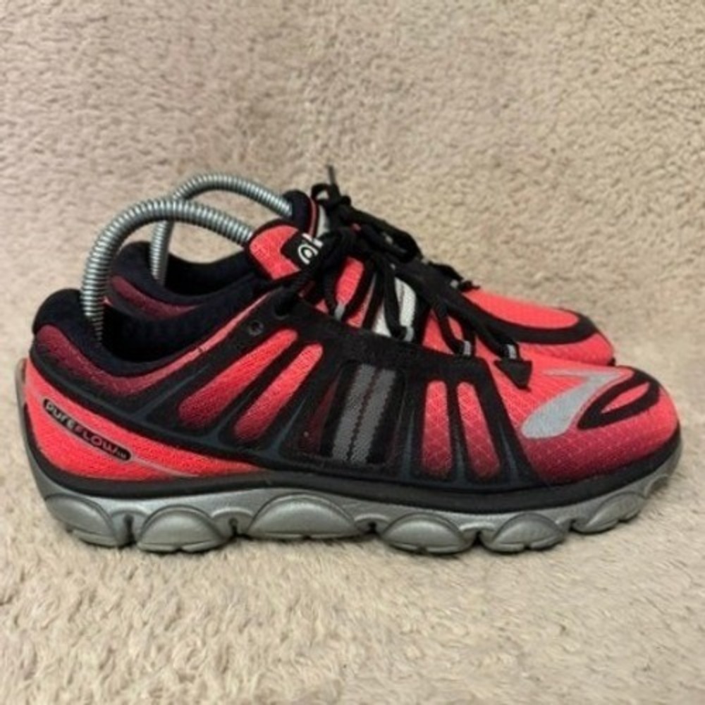 Brooks PureFlow‎ 2 Pink Black Running Shoes Womens 8.5 Low Sneakers 1201311B613